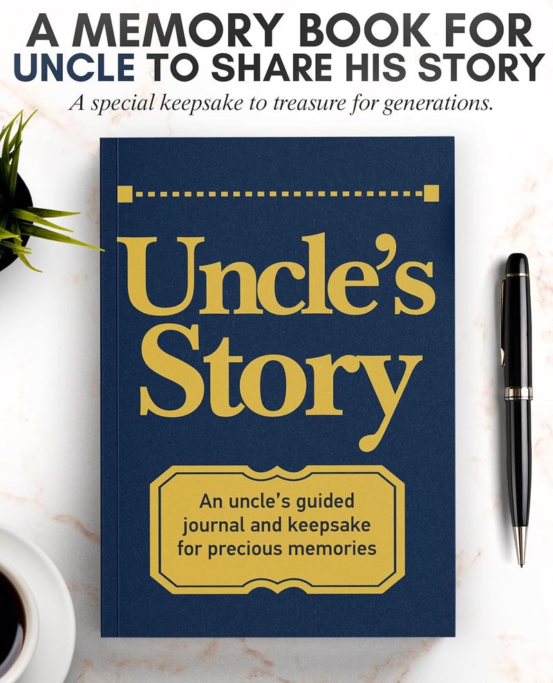 Coco & Lan Uncle's Story Journal: A Meaningful Keepsake for Uncle to Share His Life Journey and Memories, Book Includes 250+ Prompt Questions, Sentimental Gifts Idea for Father's Day, Birthday, Christmas - Image 3